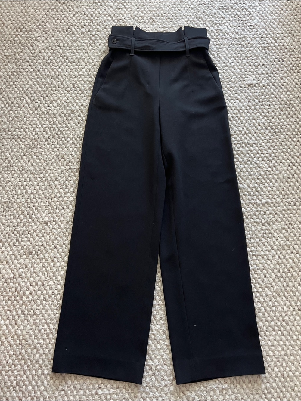 Black High-Waist Wide Leg Pants